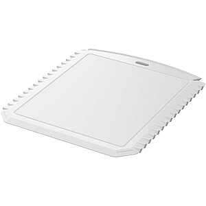 Obdélníková škrabka na led z recyklovaného plastu, bílá