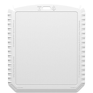 Obdélníková škrabka na led z recyklovaného plastu, bílá