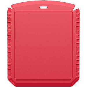 Obdélníková škrabka na led z recyklovaného plastu, červená