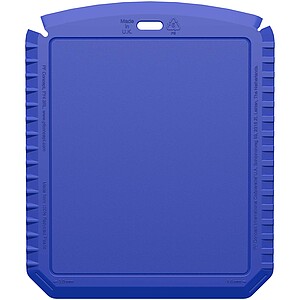 Obdélníková škrabka na led z recyklovaného plastu, modrá