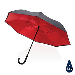 Oboustranný deštník Impact AWARE™ RPET 190T, průměr 105 cm, červená