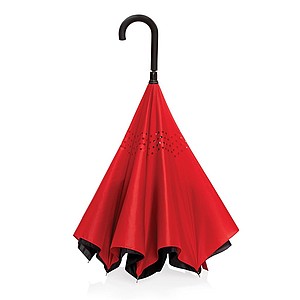 Oboustranný deštník Impact AWARE™ RPET 190T, průměr 105 cm, červená