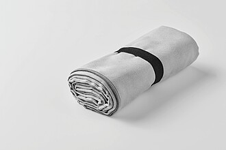 Oboustranný ručník z mikrovlákna, šedá