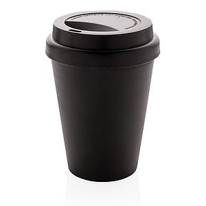 Opakovane použiteľný hrnček s dvojitou stenou 300 ml, čierna