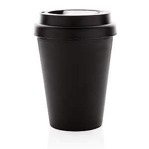 Opakovane použiteľný hrnček s dvojitou stenou 300 ml, čierna