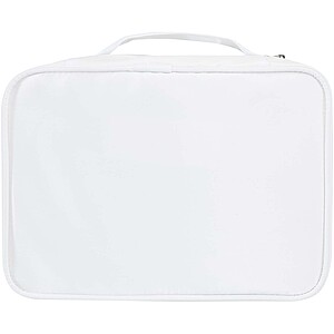 Organizér na líčidla z RPET, krémová bílá