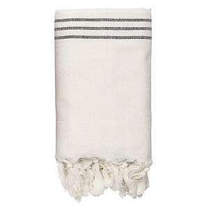 Originalhome přehoz nebo ručník z recyklovaného materiálu, 85 × 175 cm, krémová bílá