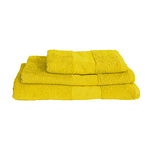 Osuška OLIMA BASIC BATH TOWEL, 70 × 140 cm, žlutá