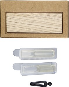 Osvěžovač do auta z bukového dřeva, hnědá