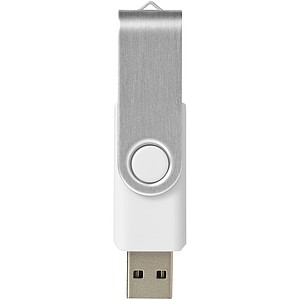 Otočný USB disk 16 GB, biela