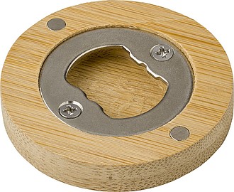 Otvárač s magnetom s bambusovým povrchom