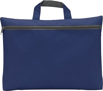 OXIDO Taška na dokumenty na zips, 300d polyester, tmavomodrá