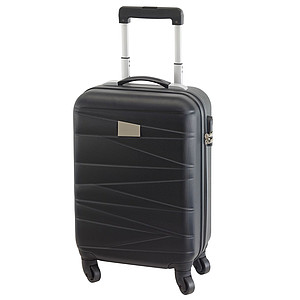 PADUNA Cestovní kufr na kolečkách, černý - kufry s potiskem