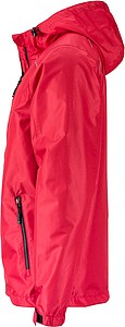 Pánská bunda do deště James & Nicholson RAIN, červená, 3XL