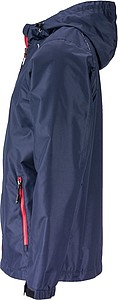 Pánská bunda do deště James & Nicholson RAIN, námořní modrá, XXL