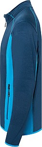 Pánská fleecová bunda JAMES & NICHOLSON, námořní modrá/jasně modrá, L