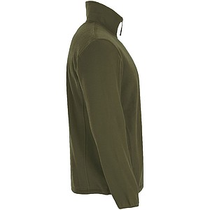 Pánská fleecová celorozepínací bunda, ROLY ARTIC, vojenská zelená tmavá, vel. 3XL