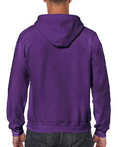 Pánská mikina GILDAN HEAVY BLEND ADULT FULL ZIP HOODED 271g, tmavě fialová, S