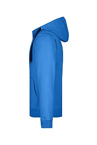 Pánská mikina James & Nicholson Doubleface, modrá/námořní modrá, velikost L