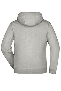 Pánská mikina James & Nicholson Doubleface, šedá/fialová, velikost L