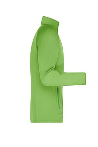 Pánská mikina James & Nicholson Stretchfleece, zelená, velikost 3XL