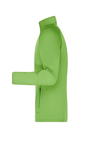 Pánská mikina James & Nicholson Stretchfleece, zelená, velikost 3XL