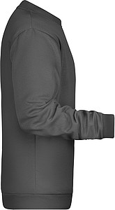 Pánská mikina James Nicholson sweatshirt men, antracitová, vel. 5XL
