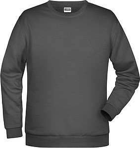 Pánská mikina James Nicholson sweatshirt men, antracitová, vel. XL - potisk mikin