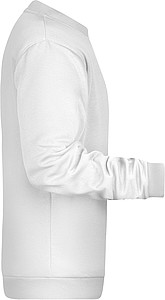 Pánská mikina James Nicholson sweatshirt men, bílá, vel. S