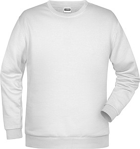 Pánská mikina James Nicholson sweatshirt men, bílá, vel. XXL