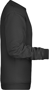 Pánská mikina James Nicholson sweatshirt men, černá, vel. XXL