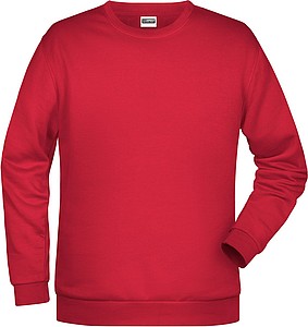 Pánská mikina James Nicholson sweatshirt men, červená, vel. XXL