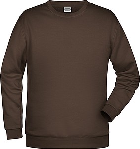 Pánská mikina James Nicholson sweatshirt men, hnědá, vel. L