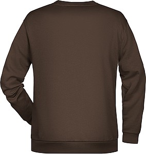 Pánská mikina James Nicholson sweatshirt men, hnědá, vel. L