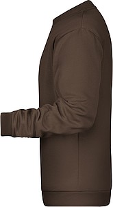 Pánská mikina James Nicholson sweatshirt men, hnědá, vel. S