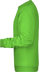 Pánská mikina James Nicholson sweatshirt men, jasně zelená, vel. 5XL