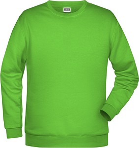 Pánská mikina James Nicholson sweatshirt men, jasně zelená, vel. S