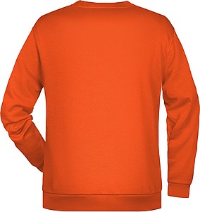 Pánská mikina James Nicholson sweatshirt men, oranžová, vel. XXL