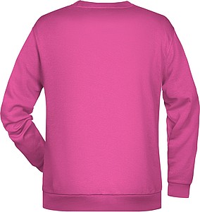 Pánská mikina James Nicholson sweatshirt men, růžová, vel. M