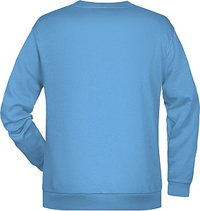 Pánská mikina James Nicholson sweatshirt men, sv. modrá, vel. L