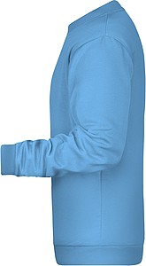 Pánská mikina James Nicholson sweatshirt men, sv. modrá, vel. S