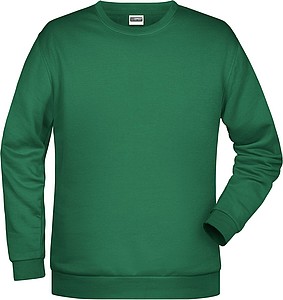 Pánská mikina James Nicholson sweatshirt men, sv. zelená, vel. XL