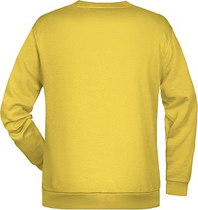 Pánská mikina James Nicholson sweatshirt men, sv. žlutá, vel. 3XL