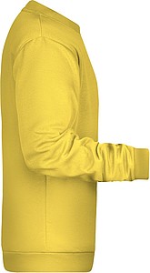 Pánská mikina James Nicholson sweatshirt men, sv. žlutá, vel. S