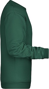 Pánská mikina James Nicholson sweatshirt men, tmavě zelená, vel. 4XL