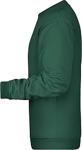 Pánská mikina James Nicholson sweatshirt men, tmavě zelená, vel. XXL