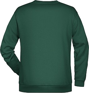Pánská mikina James Nicholson sweatshirt men, tmavě zelená, vel. XXL