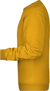 Pánská mikina James Nicholson sweatshirt men, tmavě žlutá, vel. 3XL