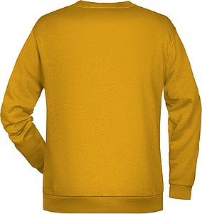 Pánská mikina James Nicholson sweatshirt men, tmavě žlutá, vel. 3XL