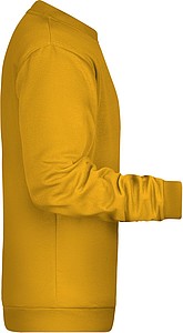 Pánská mikina James Nicholson sweatshirt men, tmavě žlutá, vel. 3XL